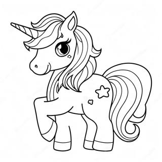 Adorable Cute Unicorn Coloring Pages