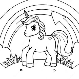 Magical Rainbow Unicorn Coloring Page 14320-11852