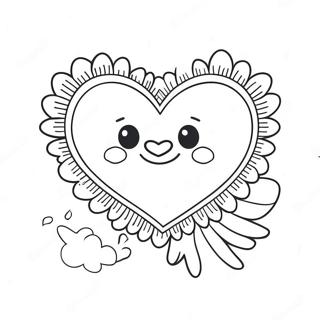 Cute I Love Mom Heart Coloring Page 1432-1146