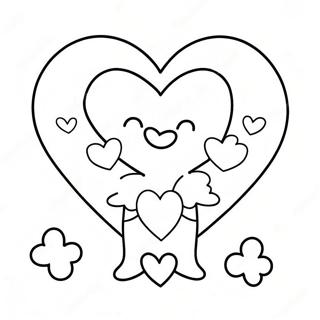 Cute I Love Mom Heart Coloring Page 1432-1147