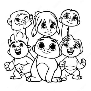 Croods Family Adventure Coloring Page 14349-11870