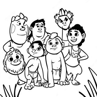 Croods Family Adventure Coloring Page 14349-11872