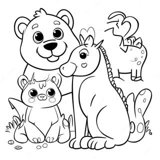 Goodnotes Animal Friends Coloring Page 14360-11882