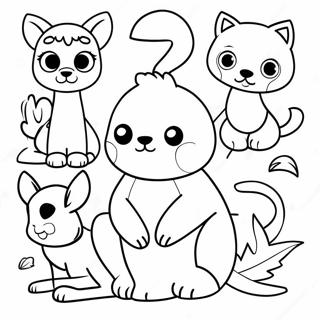 Goodnotes Animal Friends Coloring Page 14360-11884