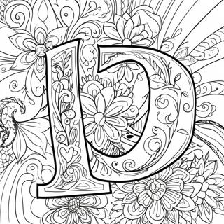 Letter For Adults Coloring Page 14389-11903