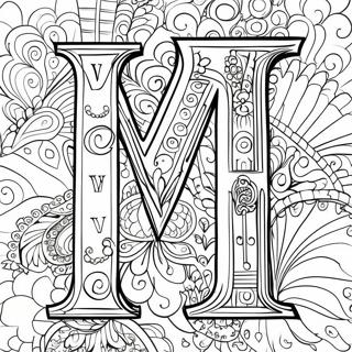 Letter For Adults Coloring Page 14389-11904