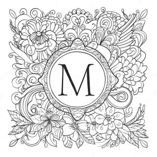 Elegant Lettering Coloring Page 14390-11905