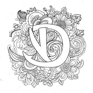 Elegant Lettering Coloring Page 14390-11908