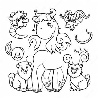 Chinese Zodiac Coloring Page 14399-11910