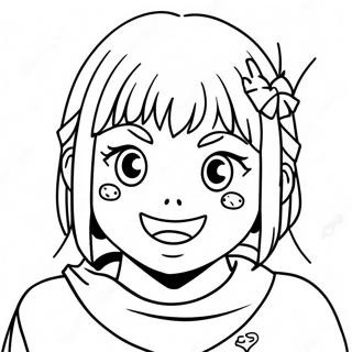 Himiko Toga With Bloodthirsty Smile Coloring Page 14410-11923