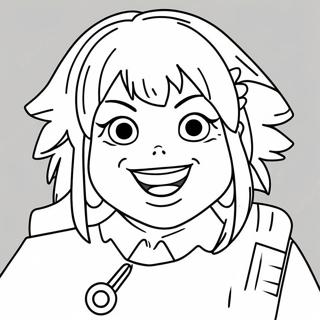 Himiko Toga With Bloodthirsty Smile Coloring Page 14410-11924