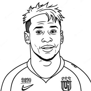 Neymar Coloring Pages