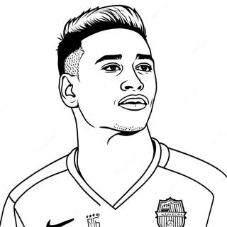 Neymar Coloring Page 1441-1150