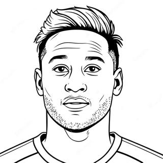 Neymar Coloring Page 1441-1151