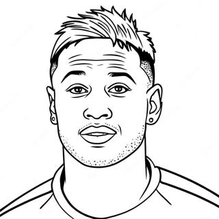 Neymar Coloring Page 1441-1152