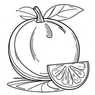 Orange Coloring Page 14459-11958