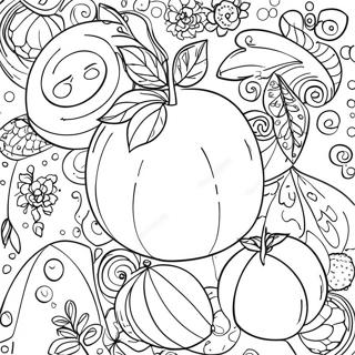 Orange Coloring Page 14459-11960