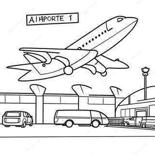 Airport Coloring Page 14489-11983