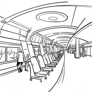 Busy Airport Terminal Coloring Page 14490-11985