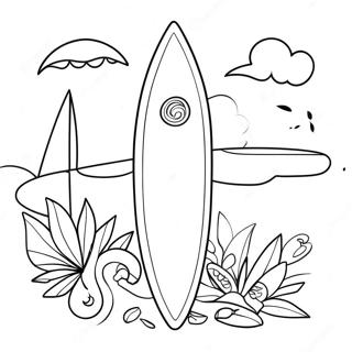 Surfboard Coloring Page 14499-11992