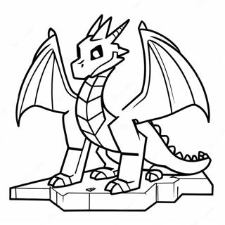 Ender Dragon Minecraft Coloring Page 14509-11998