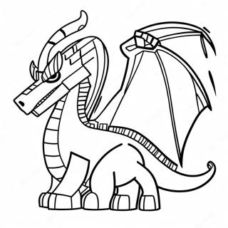 Ender Dragon Minecraft Coloring Page 14509-12000