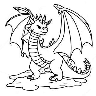 Epic Ender Dragon Battle Coloring Page 14510-12002