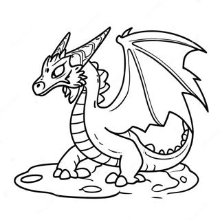 Epic Ender Dragon Battle Coloring Page 14510-12004