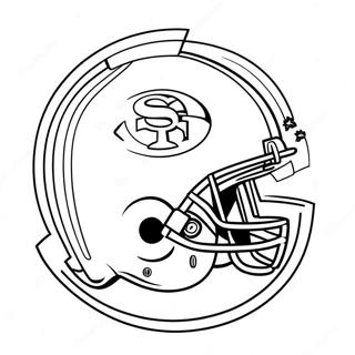 49ers Logo Coloring Page 1451-1158