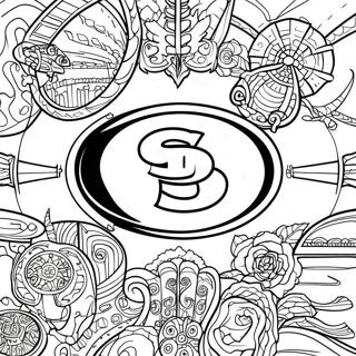 49ers Logo Coloring Page 1451-1160