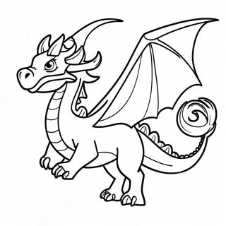 Majestic Ice Dragon In Flight Coloring Page 14520-12011