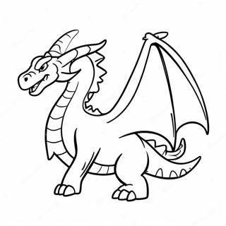 Majestic Ice Dragon In Flight Coloring Page 14520-12012