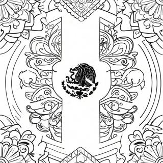 Mexican Flag Coloring Page 14539-12022