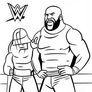 Wwe Superstars In Action Coloring Page 14550-12034