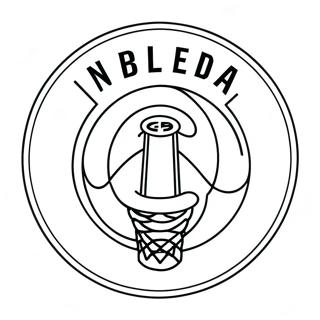 Nba Team Logo Coloring Page 14559-12038