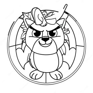 Colorful Nba Team Mascot Coloring Page 14560-12041