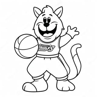 Colorful Nba Team Mascot Coloring Page 14560-12044