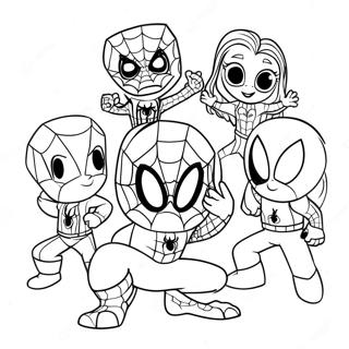 Spidey And His Amazing Friends Coloring Page 14579-12056