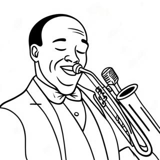 Jazz Musician Coloring Page 14589-12063