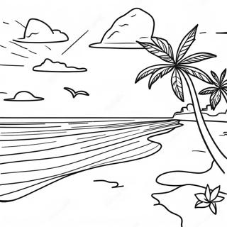 Beach For Adults Coloring Pages