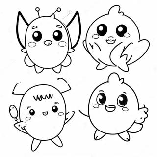 Cute Teenieping Characters Coloring Page 14650-12115