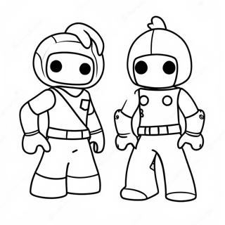 Cute Roblox Characters Coloring Page 14660-12121