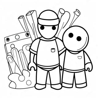 Cute Roblox Characters Coloring Page 14660-12122