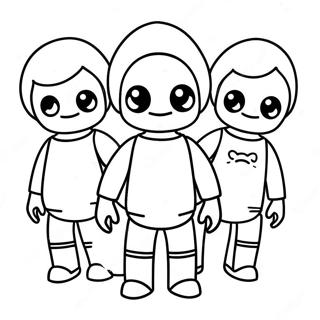 Cute Roblox Characters Coloring Page 14660-12124