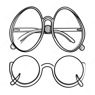 Glasses Coloring Page 14669-12128