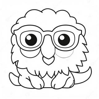 Funny Glasses Coloring Page 14670-12130