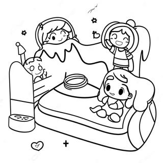 Sleepover Friends Coloring Page 14689-12144