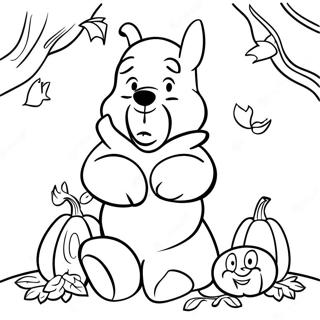 Winnie The Pooh Halloween Coloring Page 14729-12174