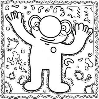 Keith Haring Coloring Page 14749-12192