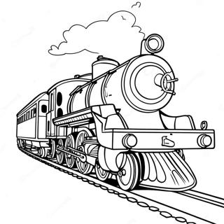 Trains Coloring Pages